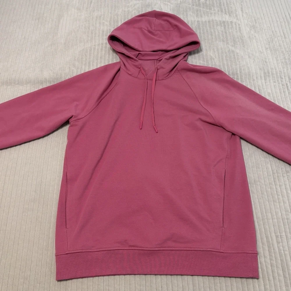Lululemon City Sweat Pink Blossom LM3AUPS Hoodie Sweatshirt Athleisure Men Med